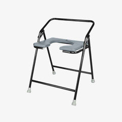 Medvance Portable Folding Commode Chair, Powder Coated, 311