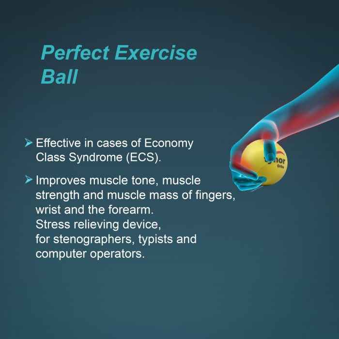 TYNOR H-05 EXERCISING BALL PU, YELLOW