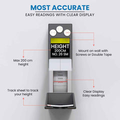 EASYCARE (EC1080) Stature Meter with Retractable measure tape for Kids & Adults