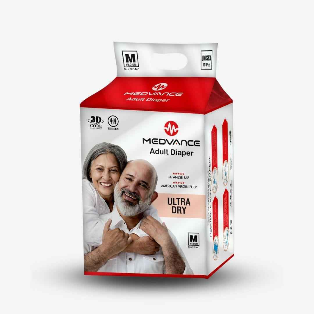 Medvance Adult Diapers - Superior Absorbency, All-Day Comfort, Reliable Protection