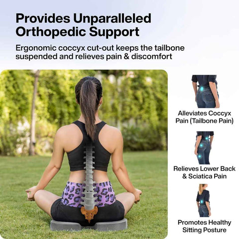 Medvance Memory Foam Coccyx Seat Cushion Pro