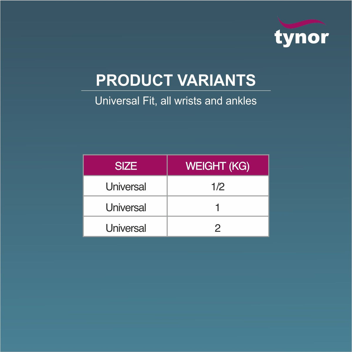 TYNOR  WEIGHT CUFF - Surgismart