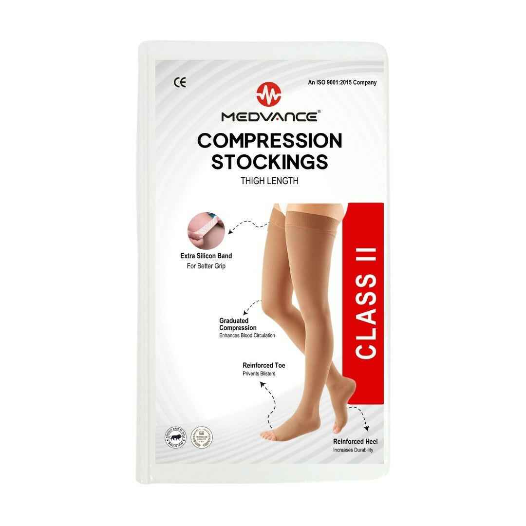 Medvance Cotton Compression Stockings for Varicose Veins Class 2 (Pair)