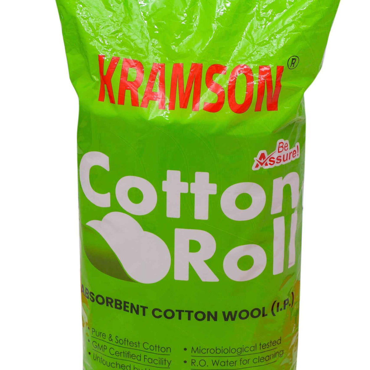 Kramson Pure Cotton Roll for Medical Wound | Care and Personal Use | Chlorine Free and Lint Free | Highly Absorbent RO Water Processed | Multipurpose Cotton for Clinic Salon and Home (300 gm)
