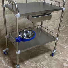 Uphealthy Instrument Trolley Full SS with 1 Drawer -304G