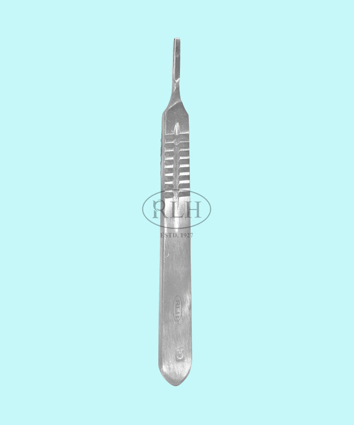 B.P.Handle No.3, surgical stainless steel