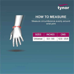 TYNOR J-03  WRIST BRACE WITH THUMB (NEOPRENE)