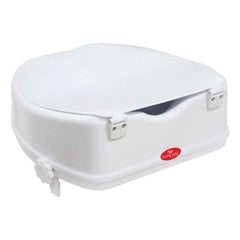 Easycare 6-Inch Toilet Seat Riser with Lid & Safe Lock