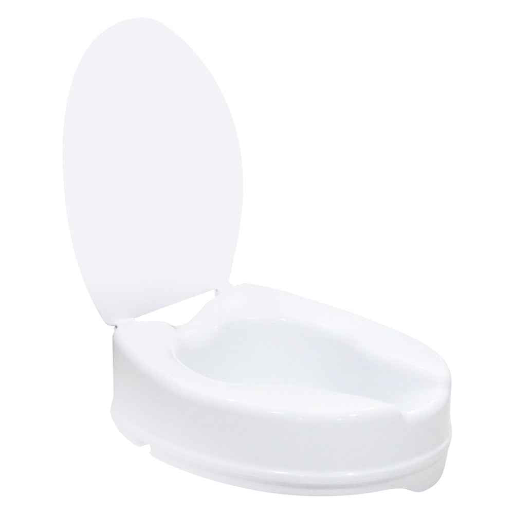 Easycare 6-Inch Toilet Seat Riser with Lid & Safe Lock