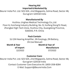 Beurer HA 20 Hearing Amplifier - Surgismart