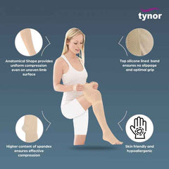 TYNOR I-67 MEDICAL COMPRESSION STOCKING KNEE HIGH CLASS 2 (PAIR)