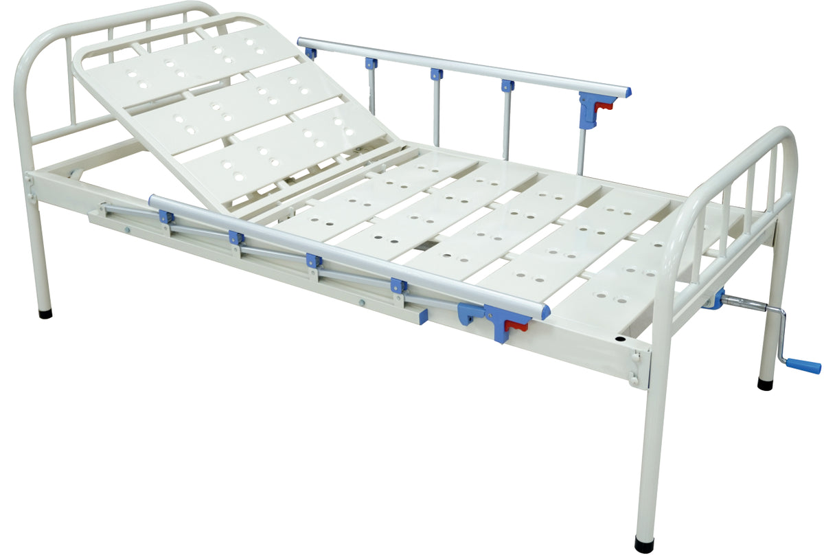Semi-Fowler Back Rest Cot with Aluminium Railings SS 471