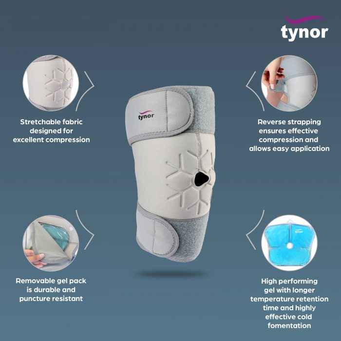 Tynor Cool Pack Knee Wrap (I-02)
