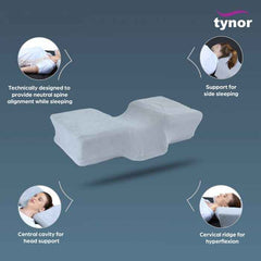 TYNOR B-27 ANATOMIC PILLOW, GREY, 1 UNIT