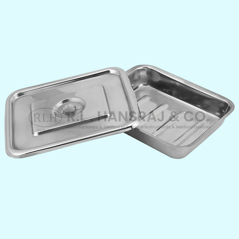 Trays with Lid (SS304 Grade), surgical stainless steel
