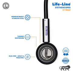 Lifeline Stethoscope L1-Steel