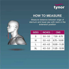 TYNOR B-02 CERVICAL COLLAR SOFT WITH SUPPORT, BEIGE, 1 UNIT