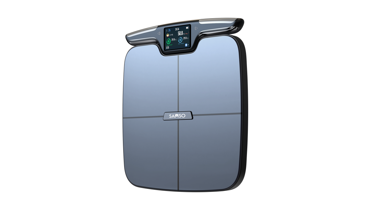 SAMSO Ultra Scan, Advanced 8 Electrode Smart Body Analyzer Scale with TFT Display, Bluetooth Connectivity, 56 Body Parameters
