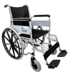 iCare 105 Folding Wheel chair Swing Away Handrest Removable Leg Rest - Surgismart