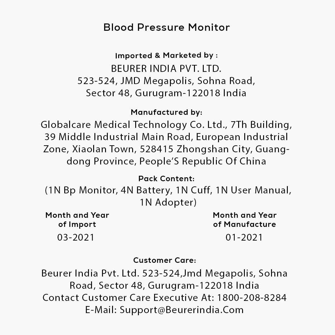 Beurer BM 28 Blood Pressure Monitor With Adaptor